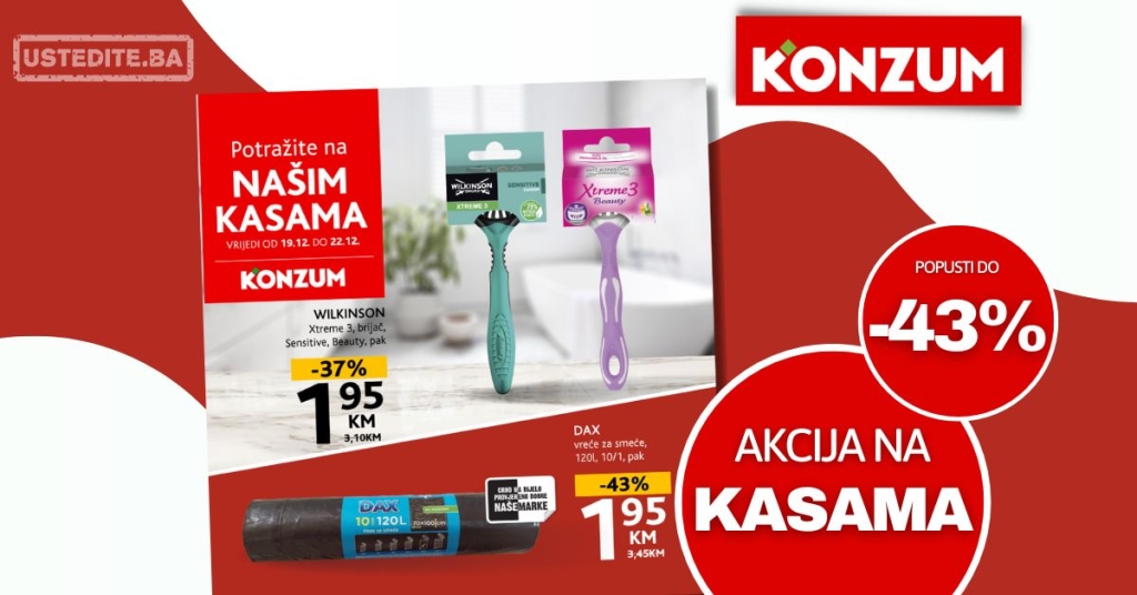 Konzum AKCIJA NA KASAMA