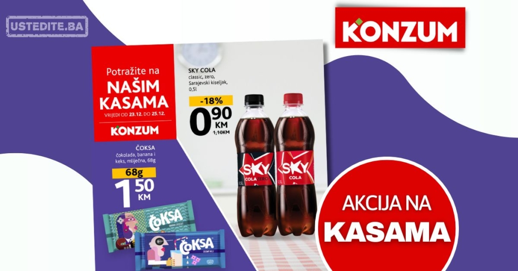 Konzum AKCIJA NA KASAMA