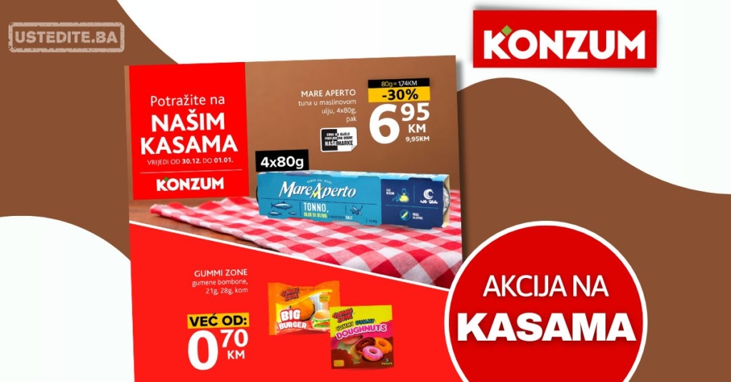 Konzum AKCIJA NA KASAMA