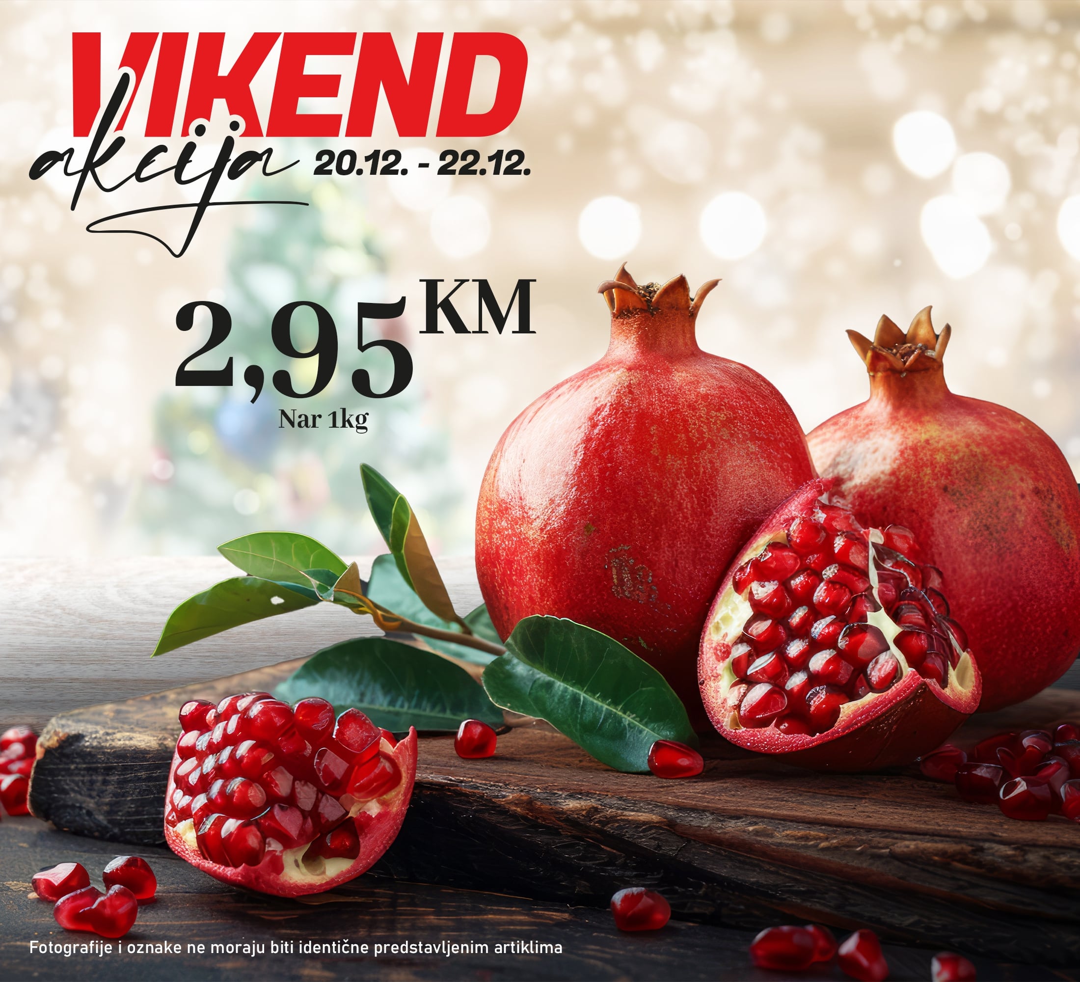 Kort vikend akcija 20-22.12.