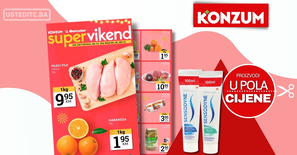 Konzum vikend akcija 5-8.12.2024.