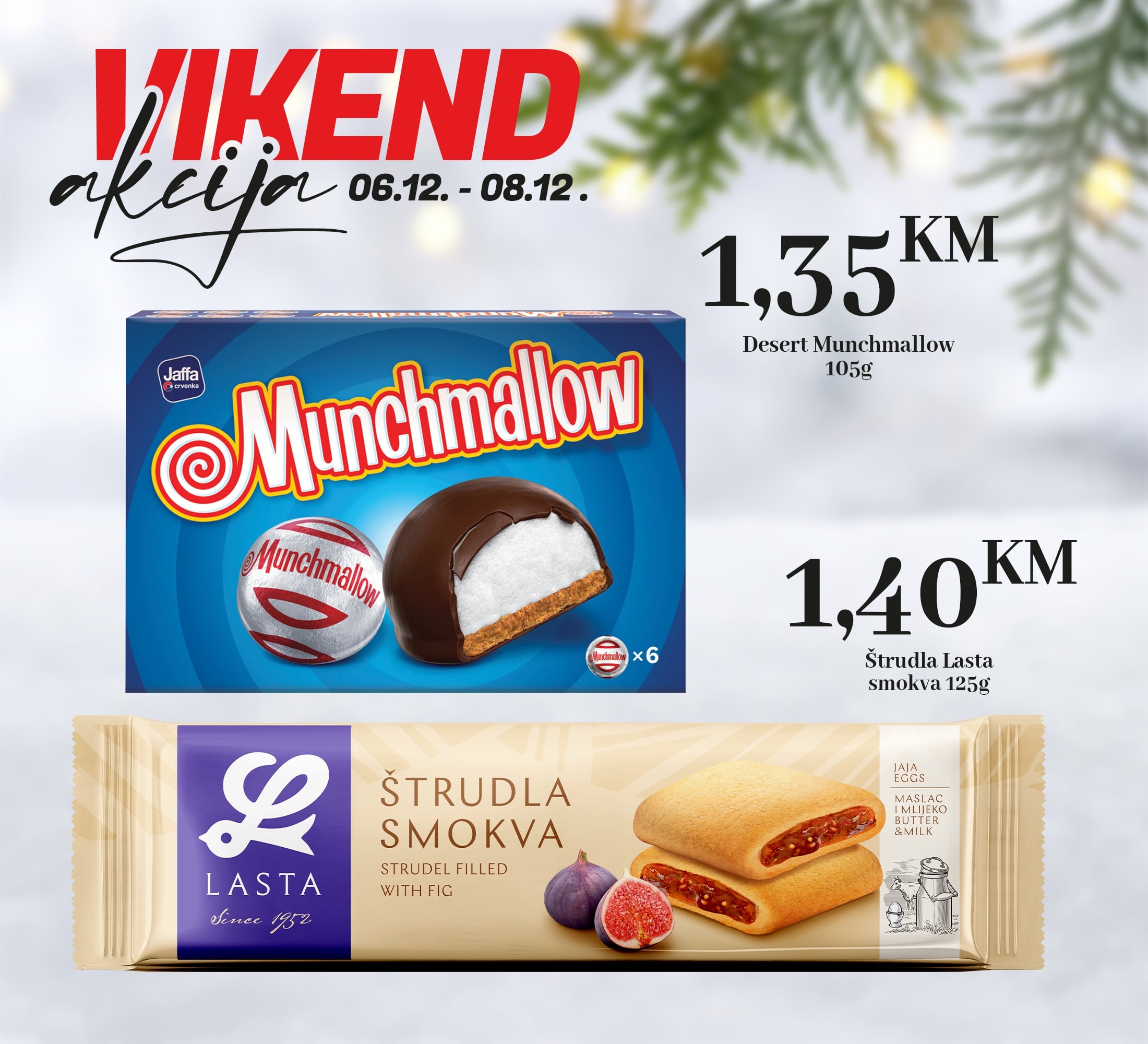 Kort vikend akcija 6-8.12.2024.