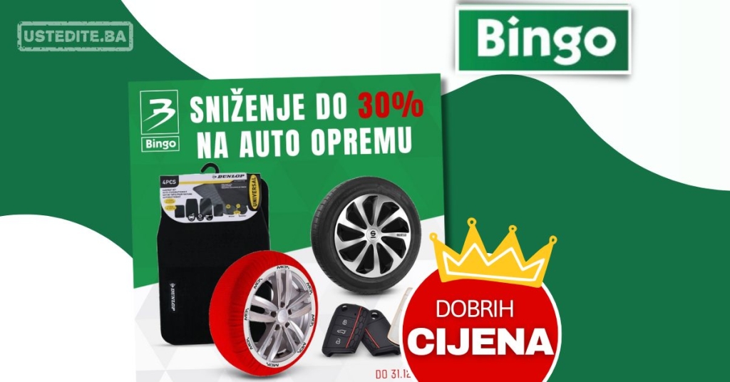 Bingo SNIŽENJE AUTO OPREME do 31.12.2024.