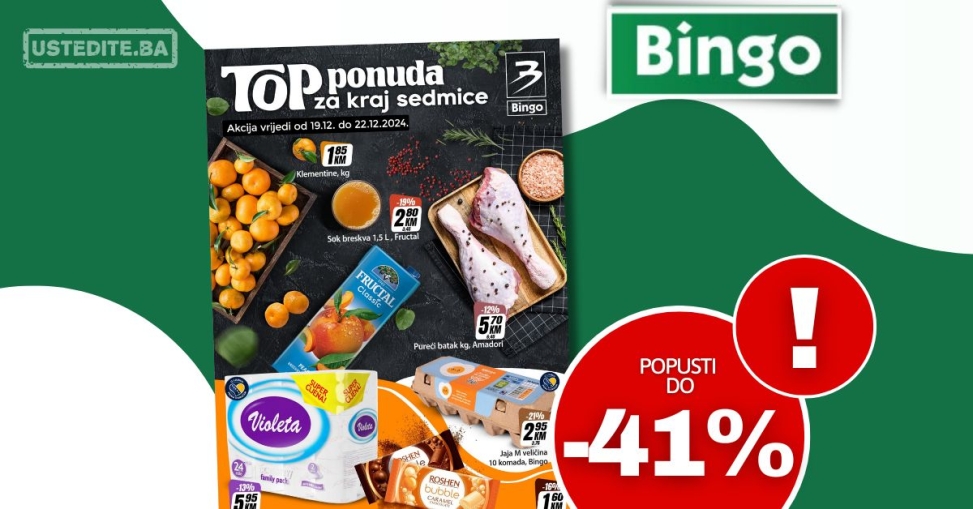 Bingo vikend akcija 19-22.12.2024.