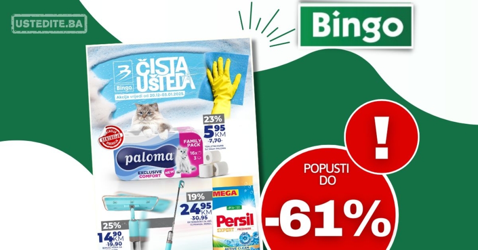 Bingo katalog ČISTA UŠTEDA - akcija do 3.1.2025.