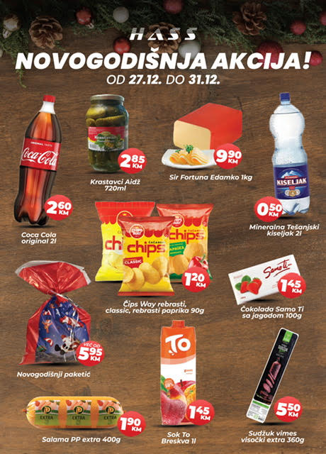 Has komerc NOVOGODIŠNJA AKCIJA 27-31.12.2024. 