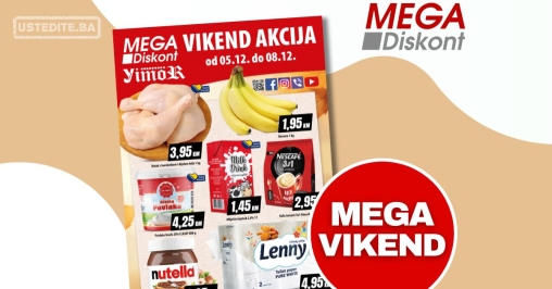 Mega Diskont vikend akcija 5-8.12.2024.