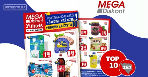 Mega Diskont katalog KUPUJMO DOMAĆE 10-20.12.2024,