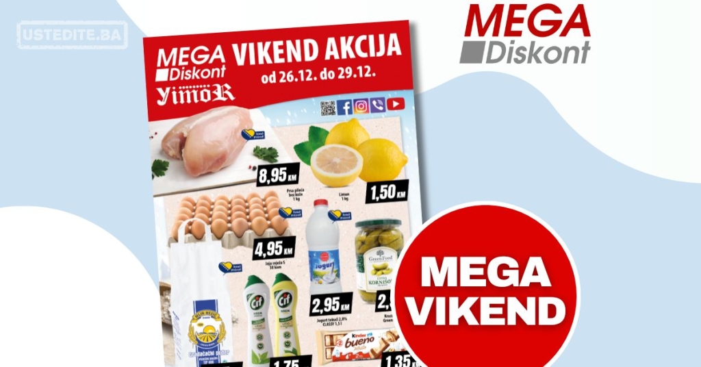 Mega Diskont vikend akcija 26-29.12.2024.