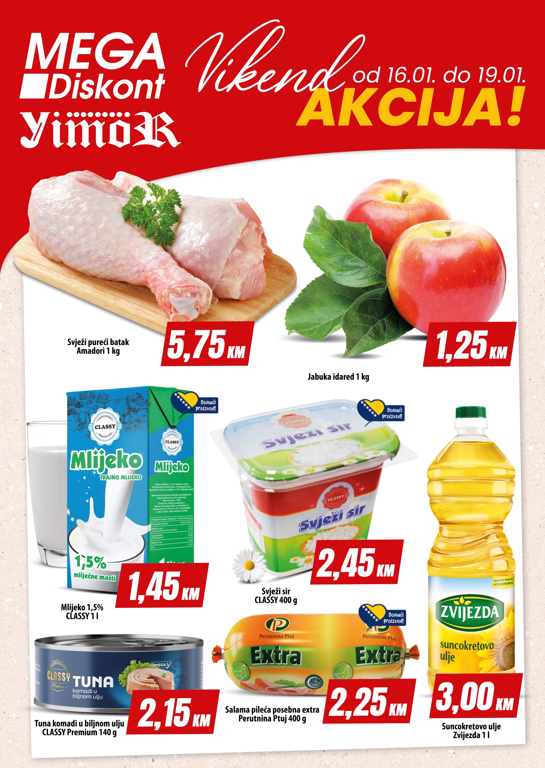 Mega Diskont vikend akcija 16-19.1.2025. 