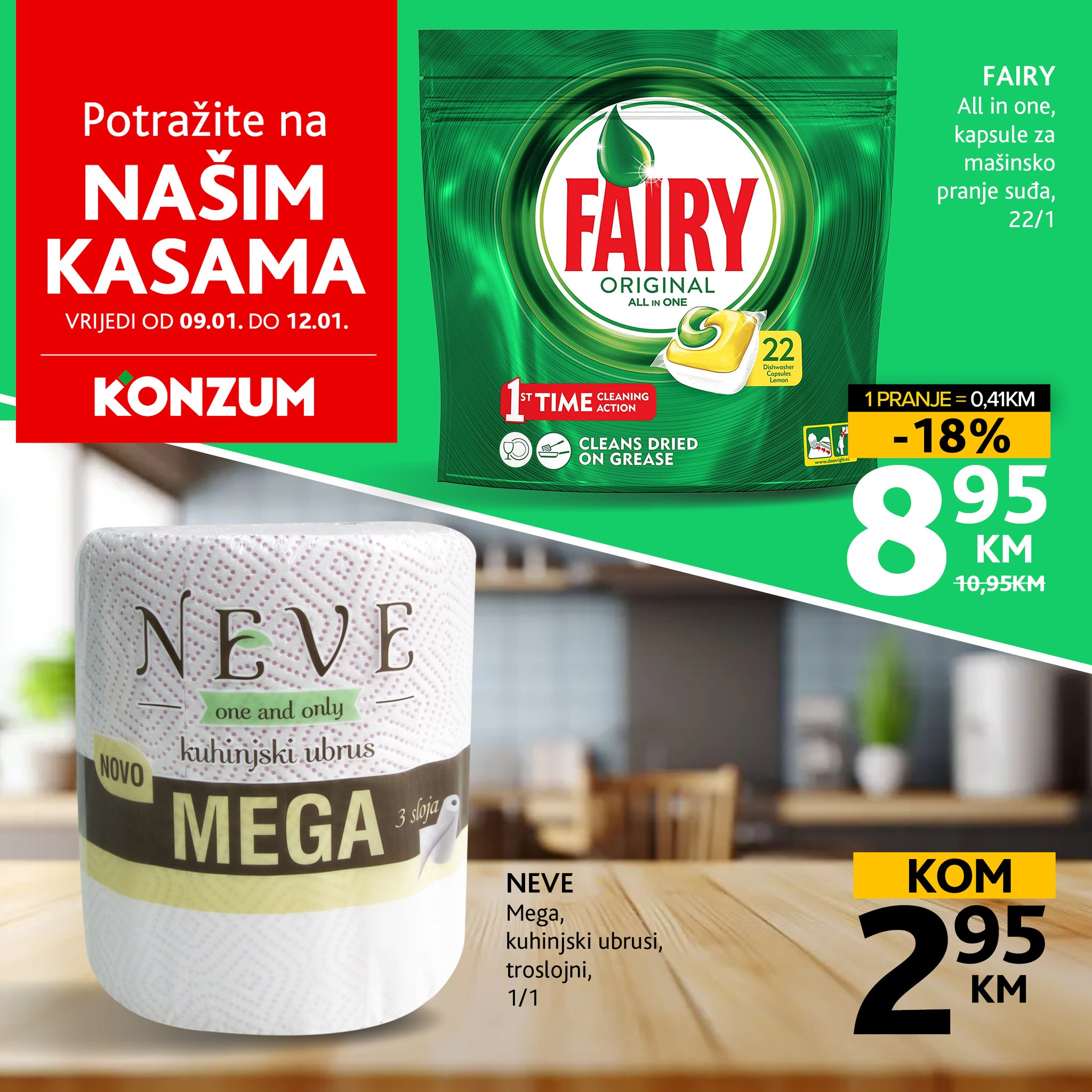 Konzum AKCIJA NA KASAMA 9-12.1.2025. 