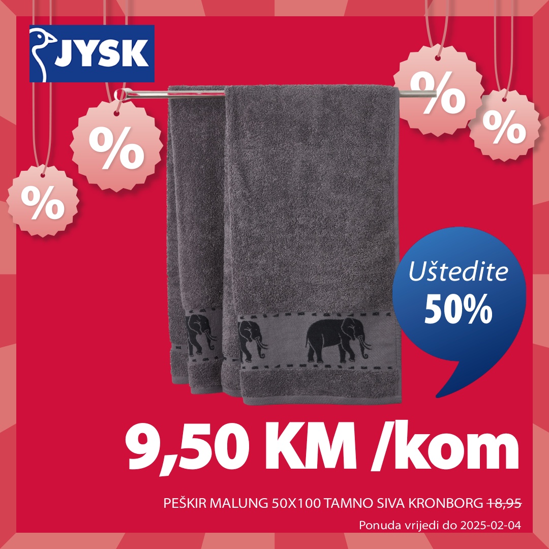 Jysk SUPER SNIŽENJE – akcija do 4.2.2025.
