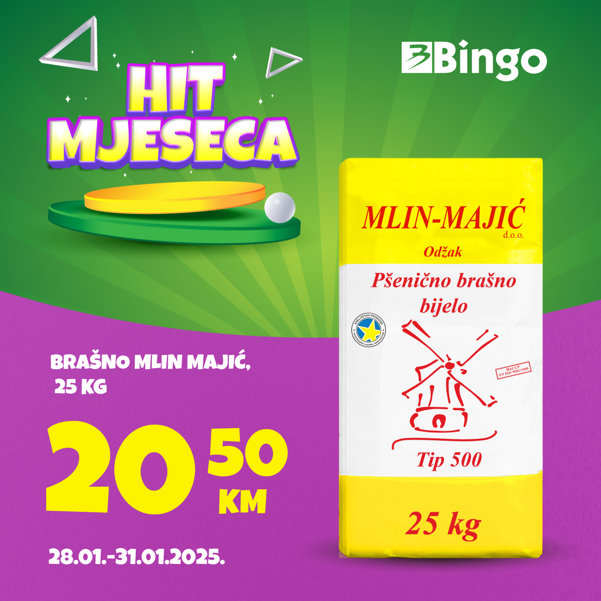 Bingo HIT MJESECA 28-31.1.2025. 