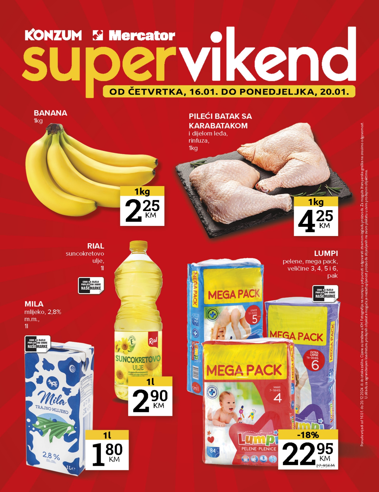 Konzum vikend akcija 16-20.1.2025.