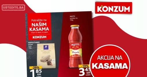 Konzum AKCIJA NA KASAMA 20-22.1.2025.