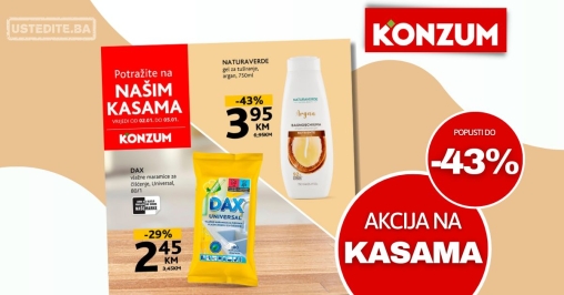 Konzum AKCIJA NA KASAMA