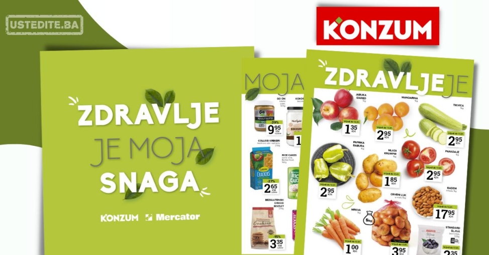 Konzum katalog ZDRAVE NAMIRNICE 7-20.1.2025.