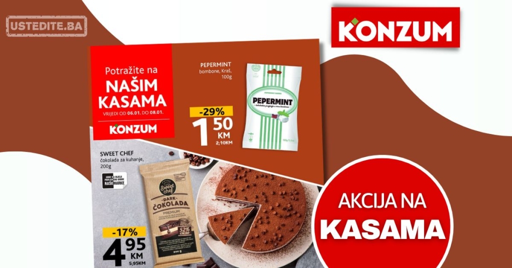 Konzum akcija na kasama