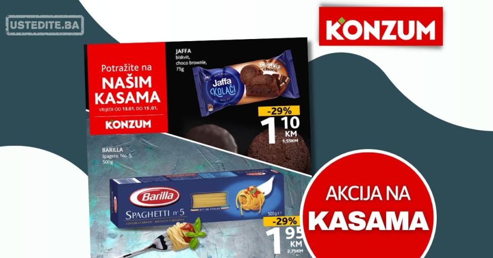 Konzum akcija na kasama