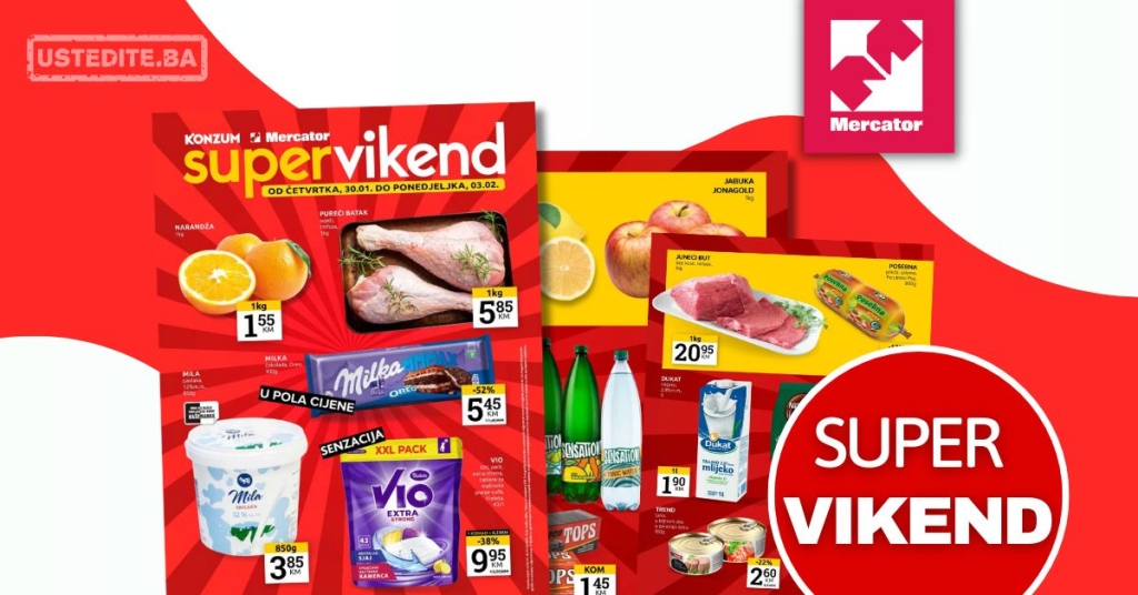 Mercator vikend akcija 30.1-3.2.2025.