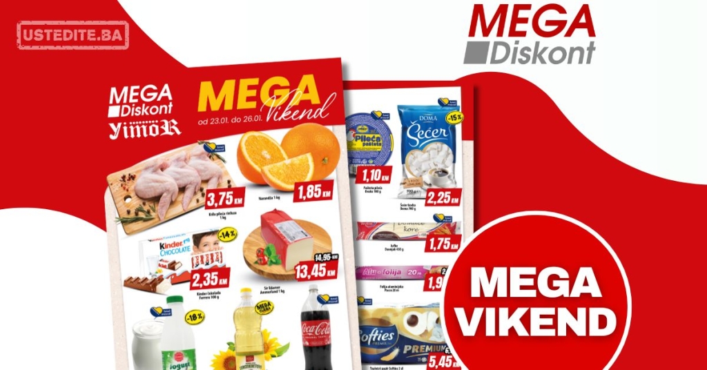 Mega Diskont vikend akcija 23-26.1.2025.