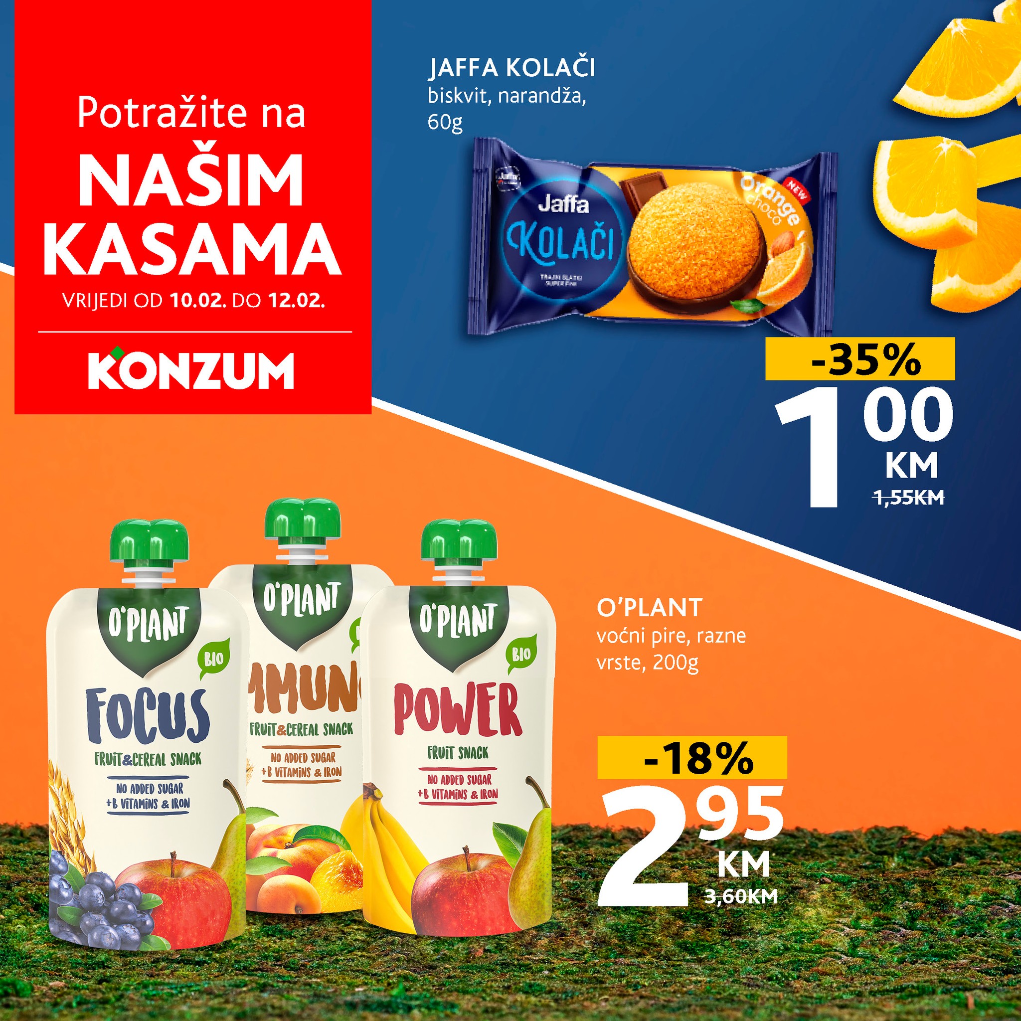 Konzum AKCIJA NA KASAMA 10-12.2.2025. 