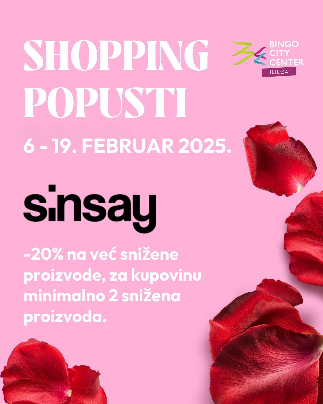 Bingo City Center Ilidža SHOPPING POPUSTI - februar 2025.