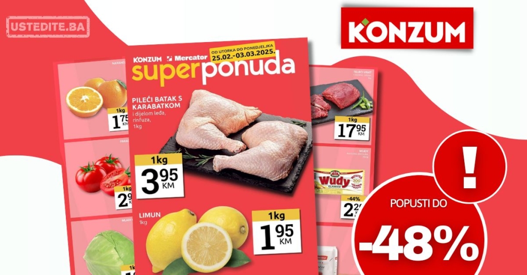 Konzum SUPER PONUDA 25.2-3.3.2025.