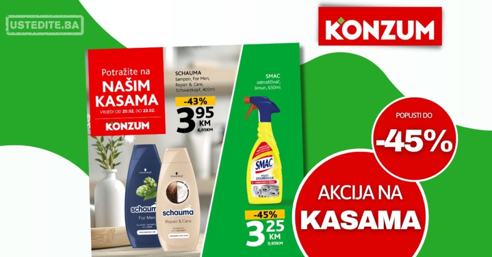 Konzum AKCIJA NA KASAMA