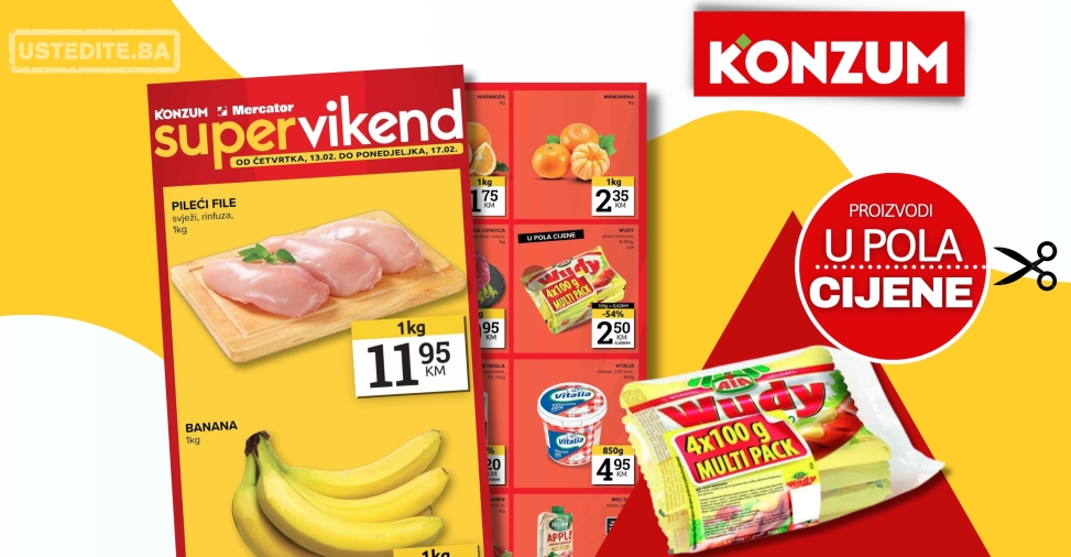 Konzum vikend akcija 13-17.2.2025.