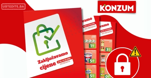 Konzum akcija ZAKLJUČAVAMO CIJENE 17.2-17.3.2025.