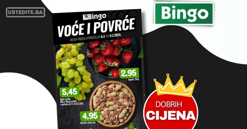 Bingo akcija VOĆE I POVRĆE