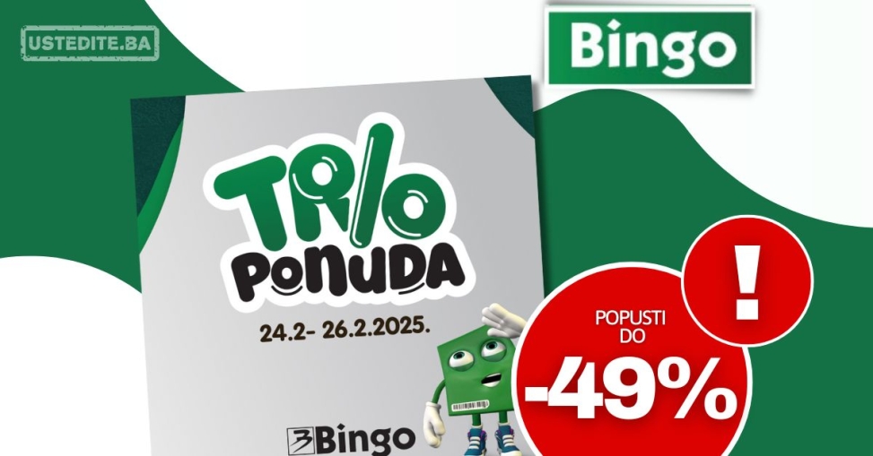 Bingo akcija TRIO PONUDA 24-26.2.2025.