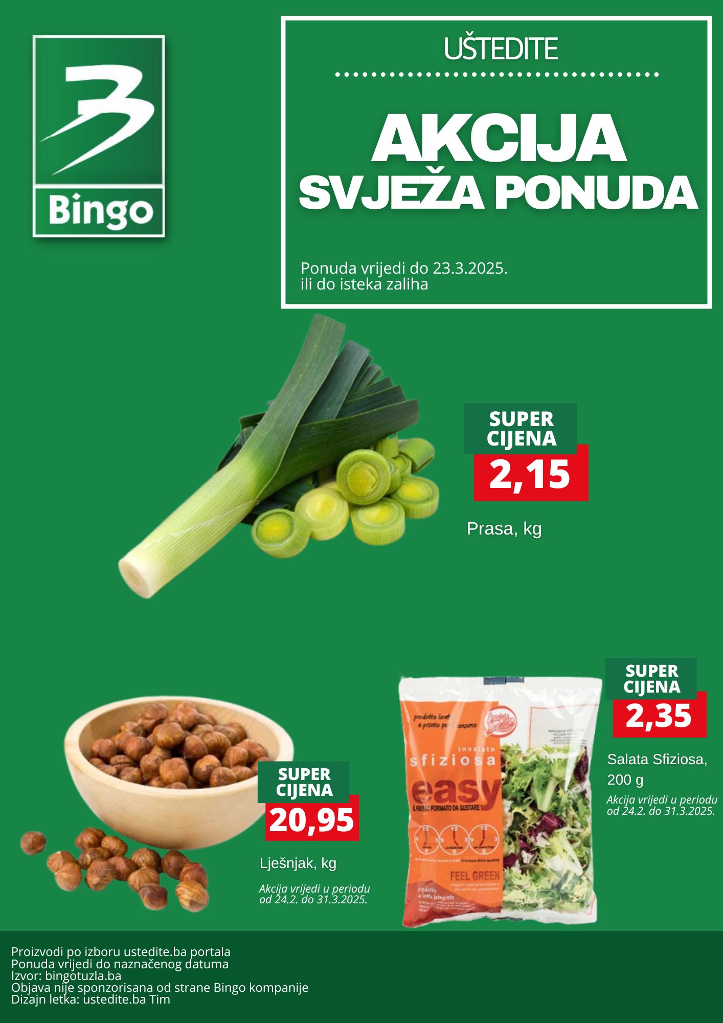 Bingo akcija SVJEŽA PONUDA