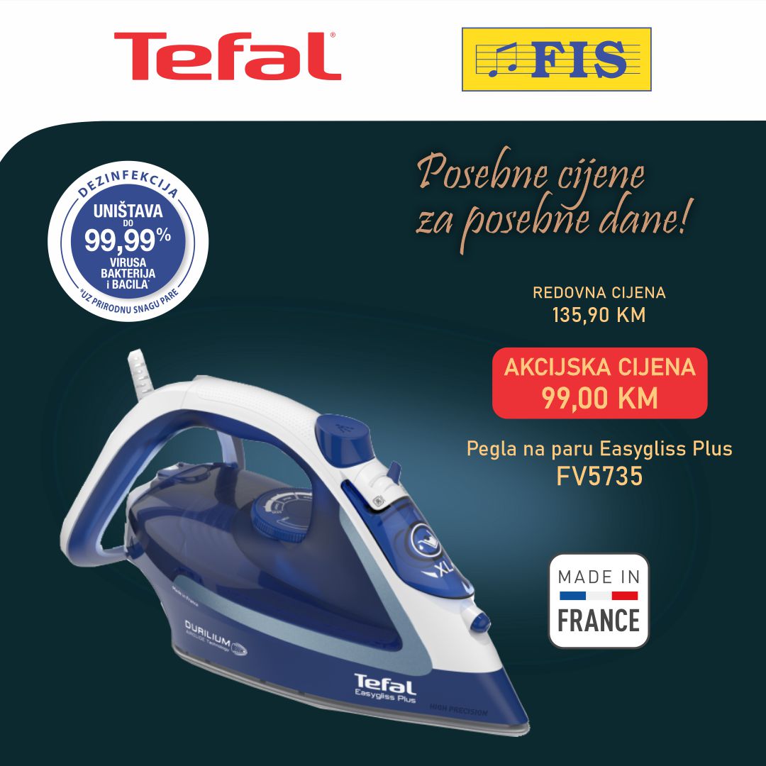 Fis & Tefal SUPER AKCIJA  – sniženje do 24.3.2025.