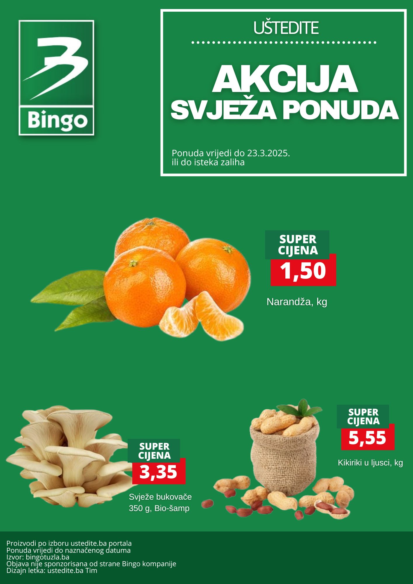 Bingo akcija SVJEŽA PONUDA