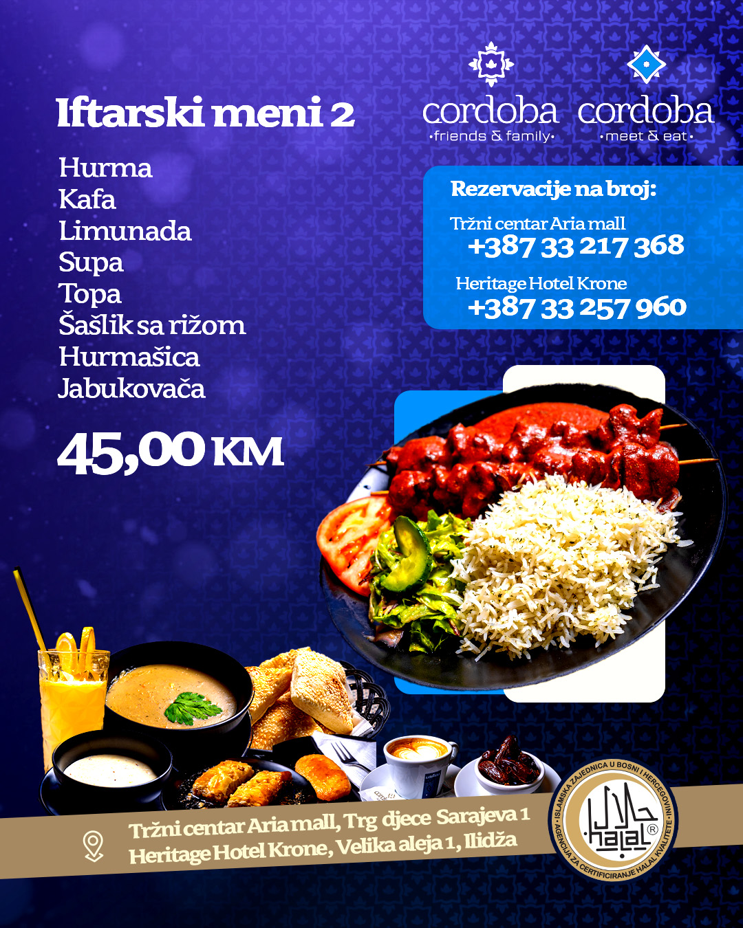 Cordoba IFTARSKI MENI