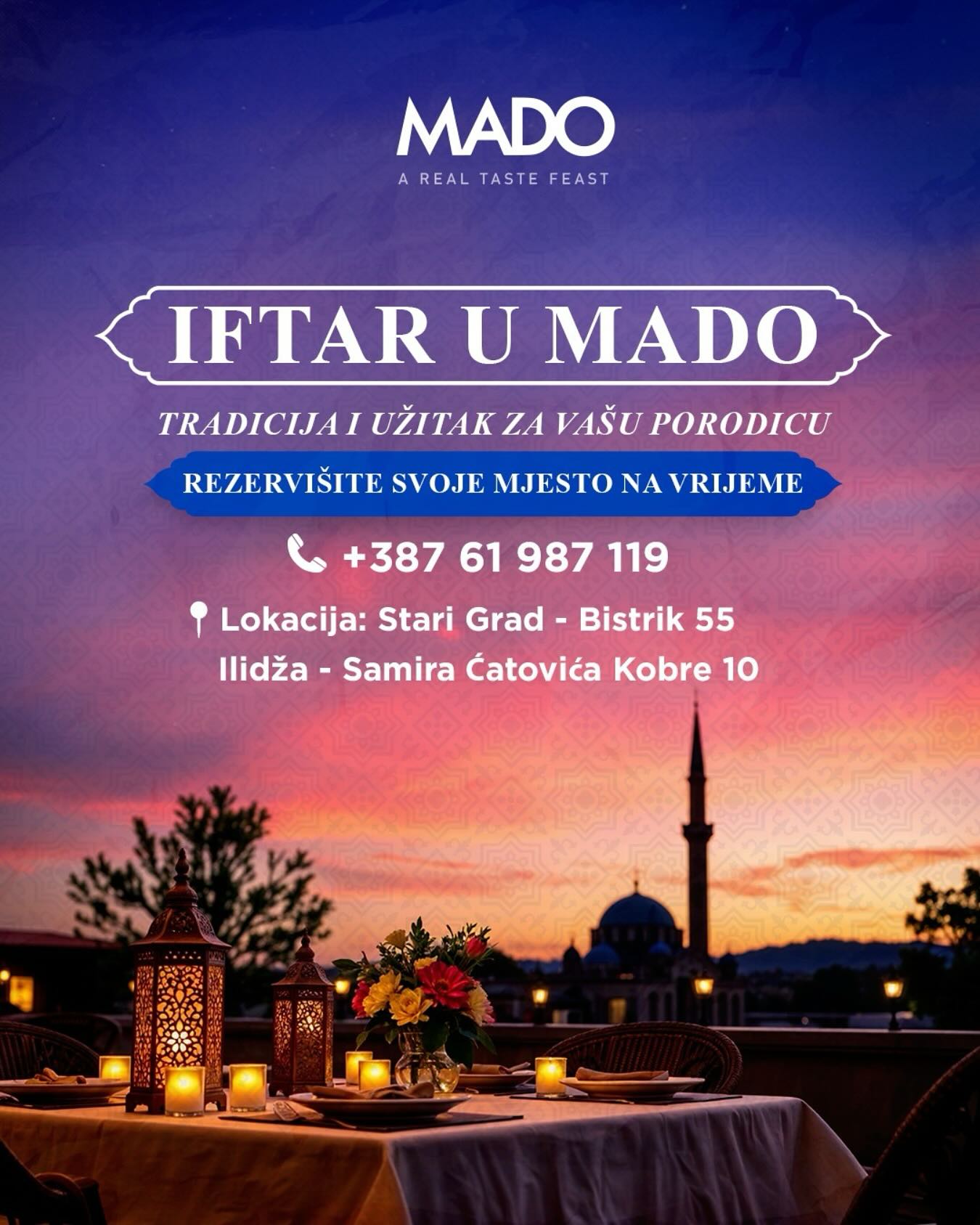 Mado IFTARSKI MENI 📍 Sarajevo 2025.