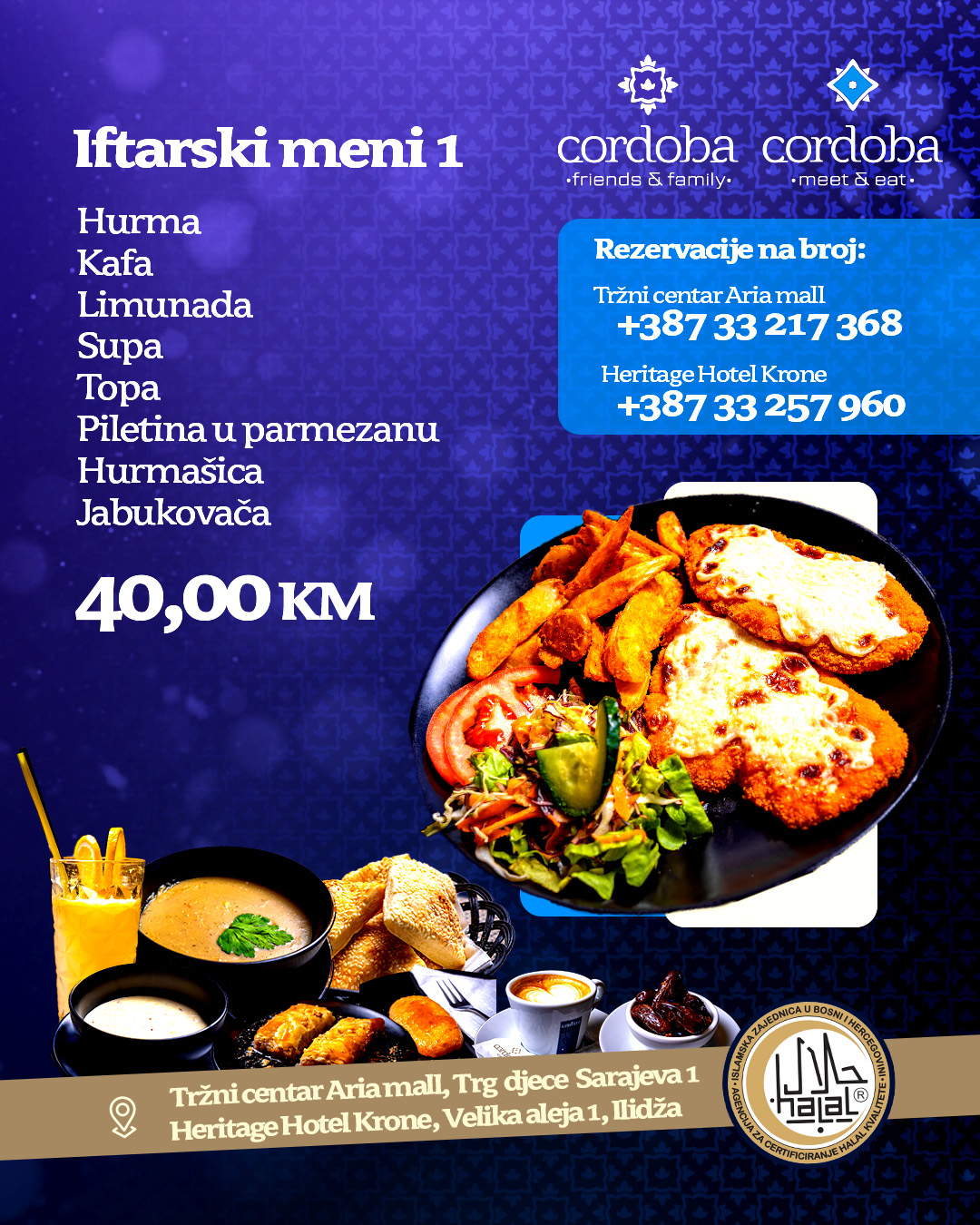 Cordoba IFTARSKI MENI