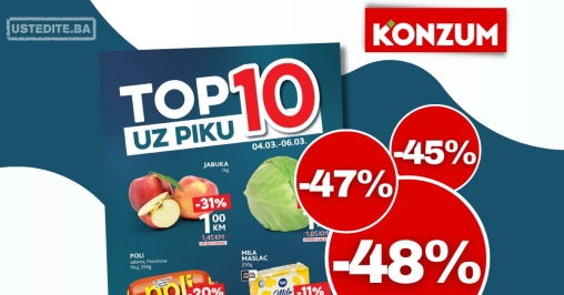 Konzum katalog TOP 10 UZ PIKU 4-6.3.2025.