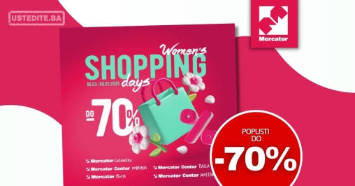 Mercator akcija SHOPPING DAYS 6-8.3.2025.