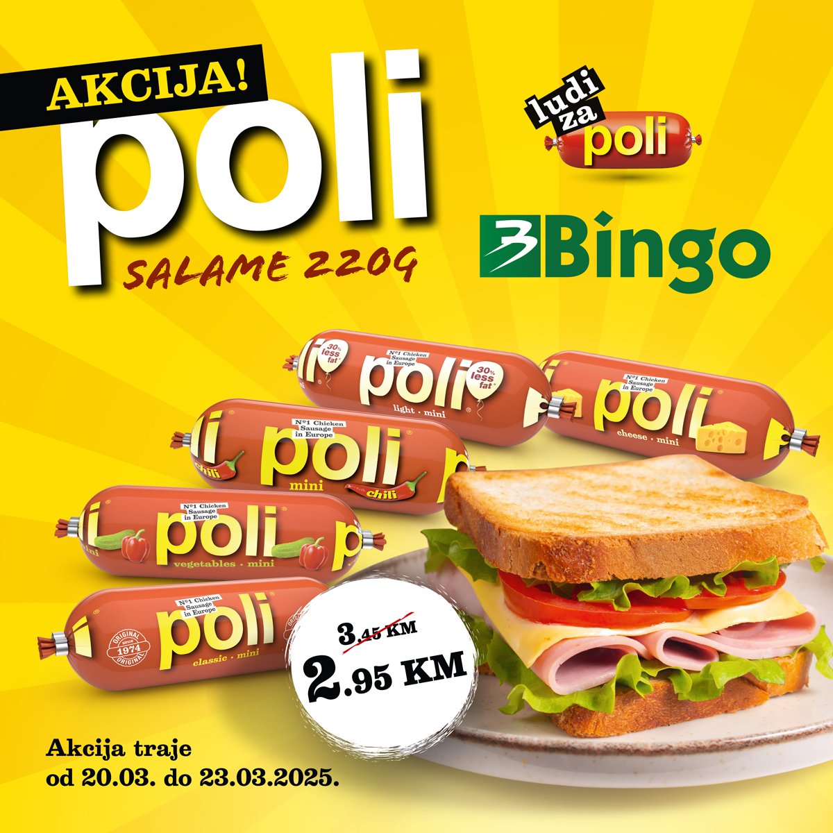 Bingo akcija POLI SALAMA 20-23.3.2025. 