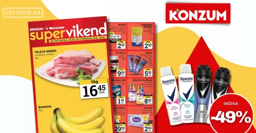 Konzum vikend akcija 6-10.3.2025.