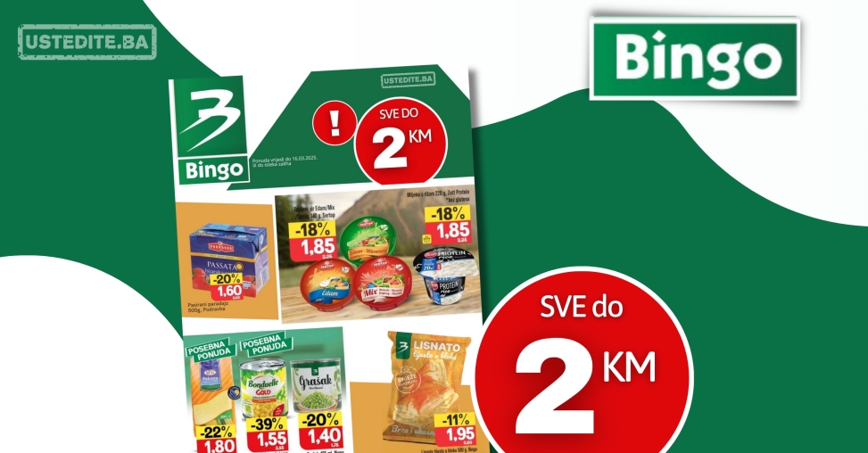 Bingo SVE DO 2 KM - akcija do 16.3.2025.