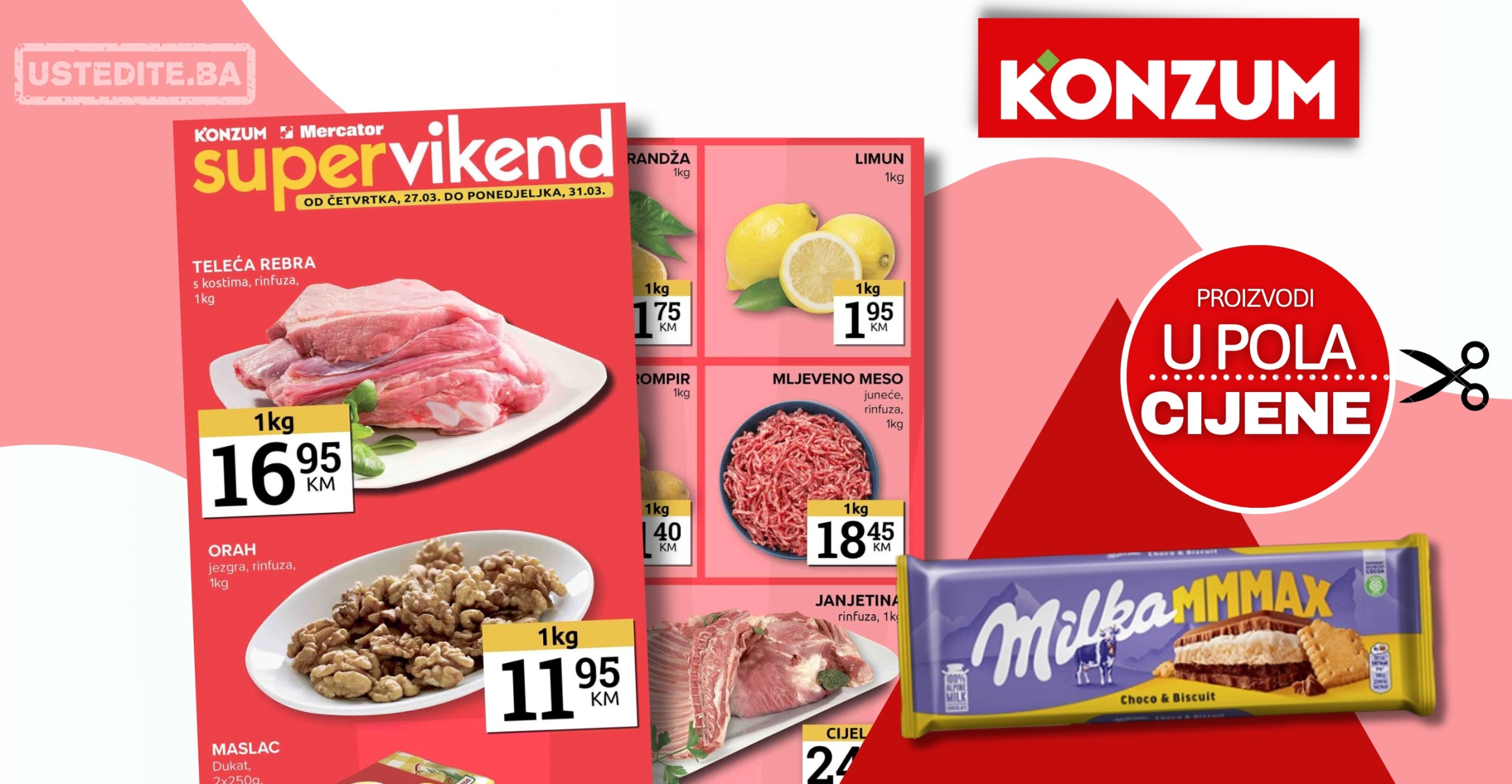 Konzum vikend akcija 27-31.3.2025.