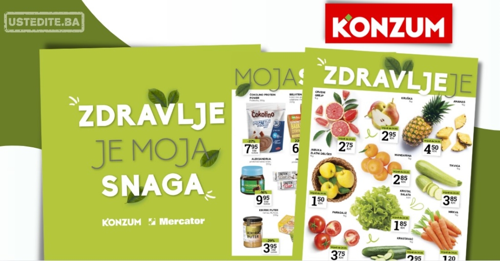 Konzum katalog ZDRAVE NAMIRNICE 18-31.3.2025.