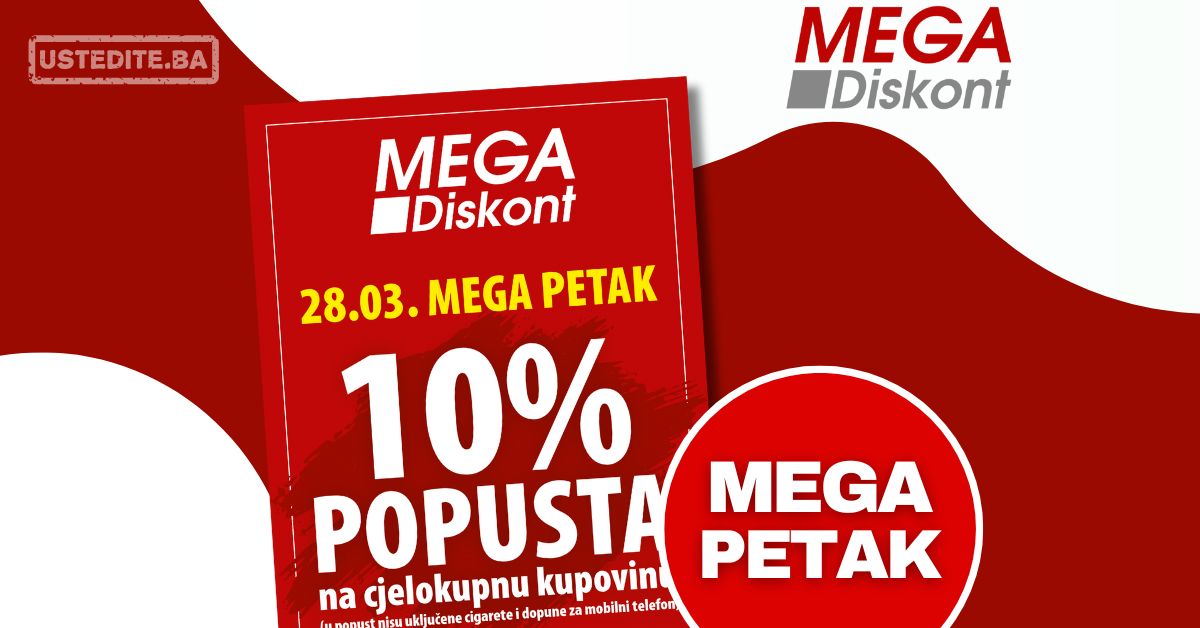 Mega Diskont MEGA PETAK 28.3.2025.