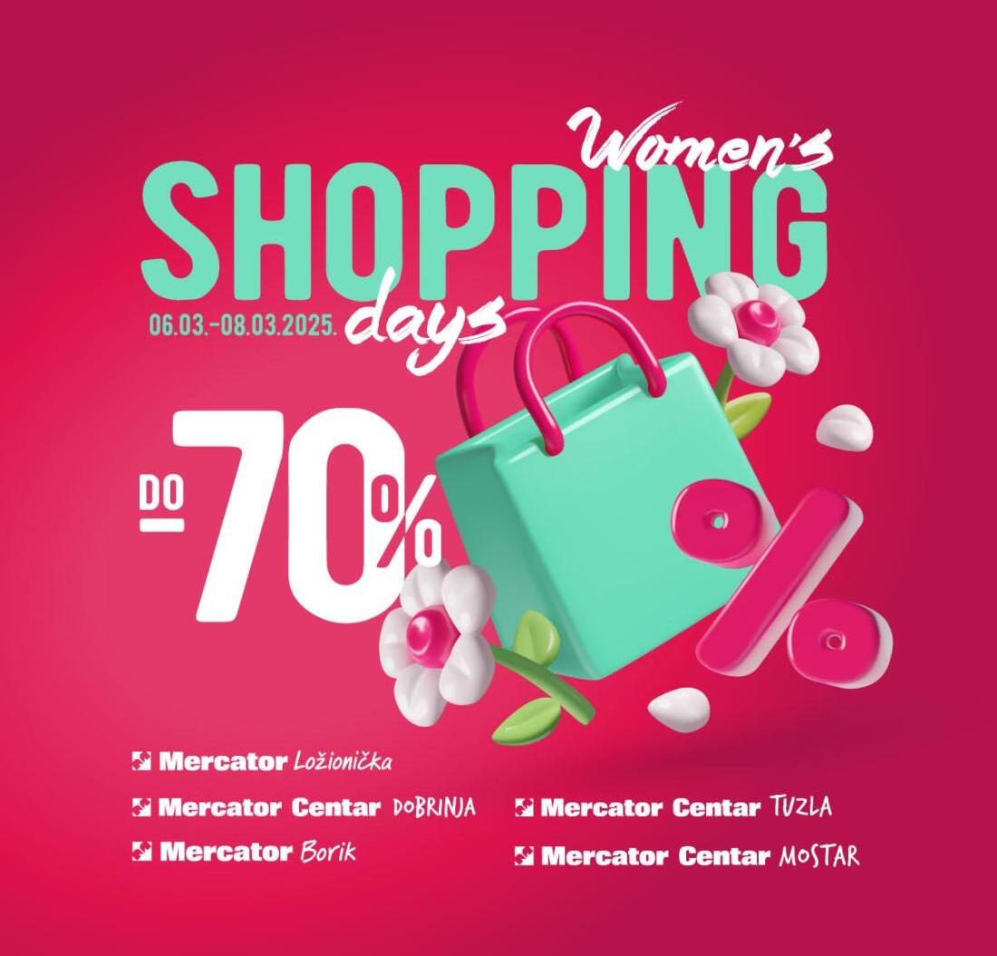 Mercator akcija SHOPPING DAYS 6-8.3.2025.