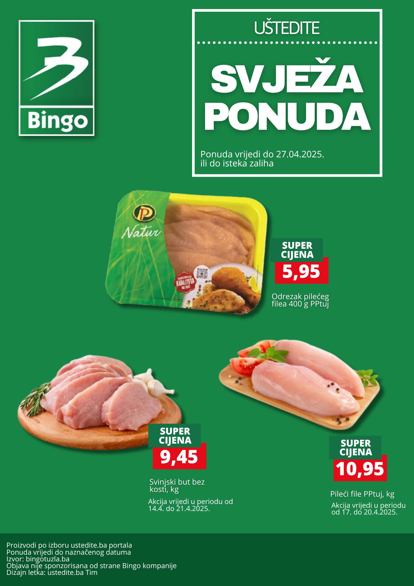 Bingo MESNICA – akcija do 27.4.2025.