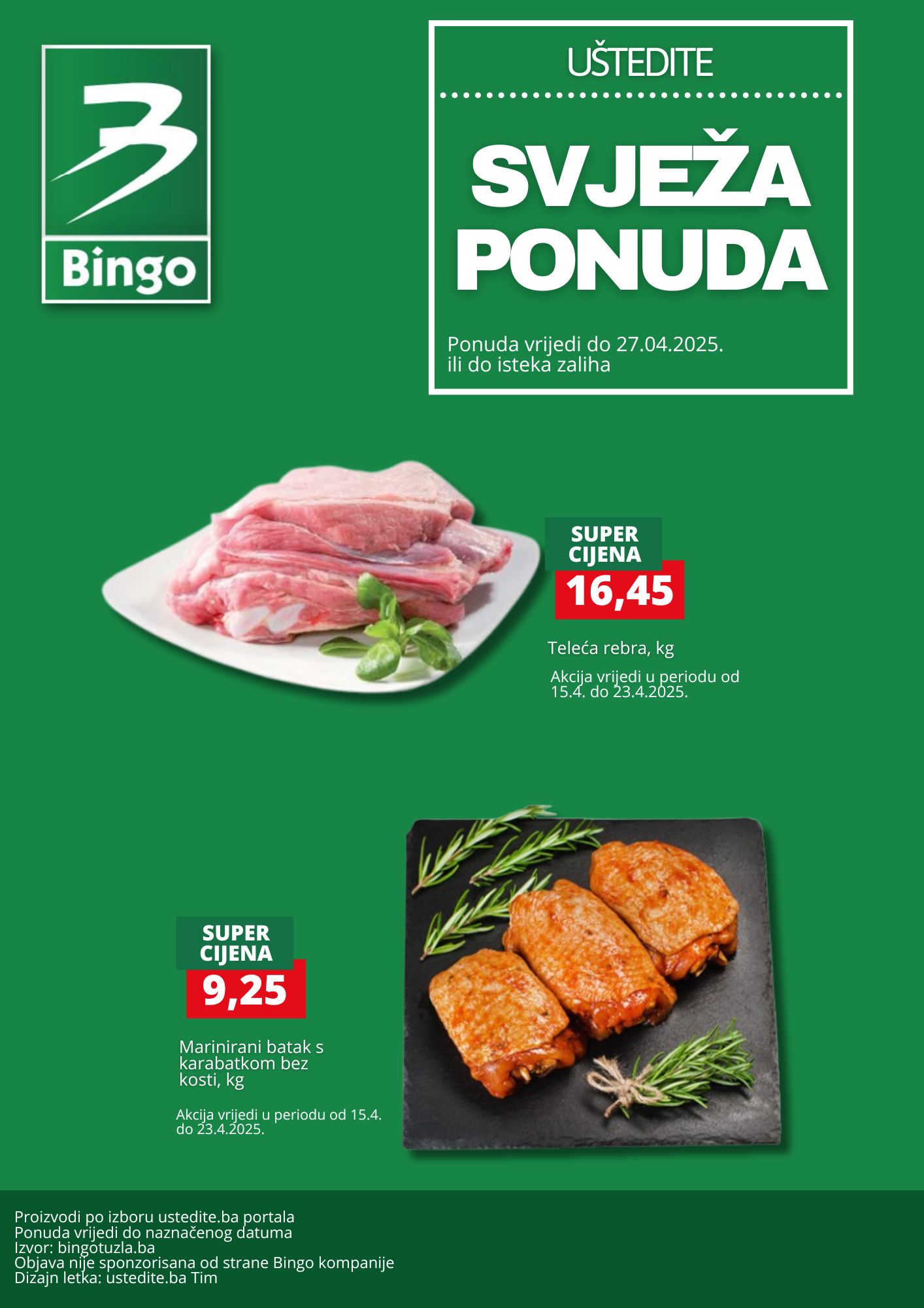 Bingo MESNICA – akcija do 27.4.2025.